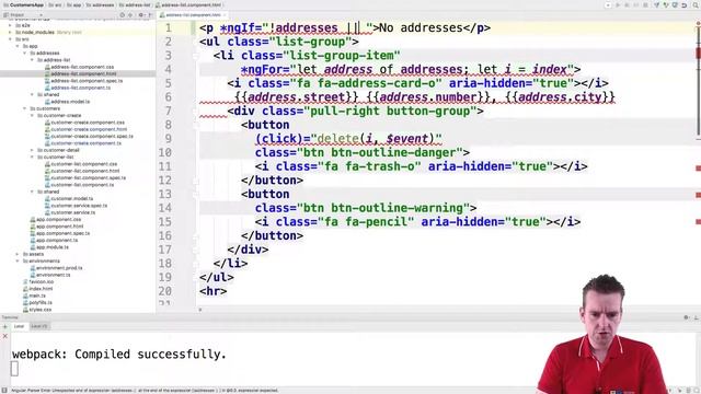 Building a Angular4+ Web App | S4P107 | Show text if array is null or empty using ngif смотреть онлайн