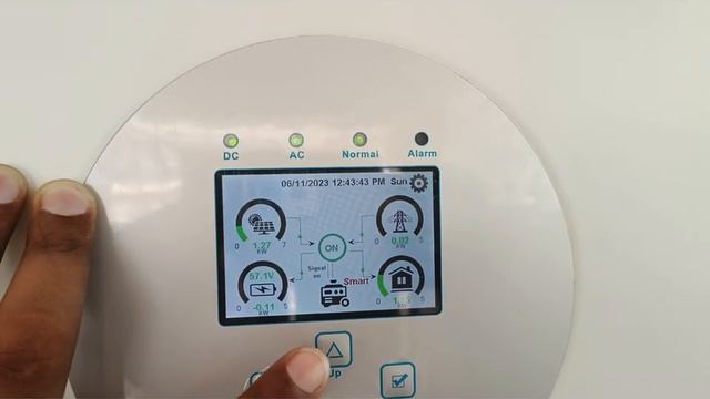 5Kw 6G Galaxy Cellcronic Hybrid Inverter & 550W Loom Solar Bi-facial Modules का Live Installation।।