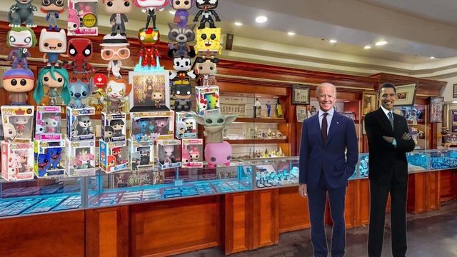 Joe's Funko pop collection! US Presidents react (AI Voice Meme) смотреть онлайн