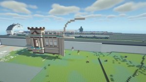 Строительство жд карты #2 || Инфраструктура станции Витебская-Пассажирская || Minecraft Timelapse