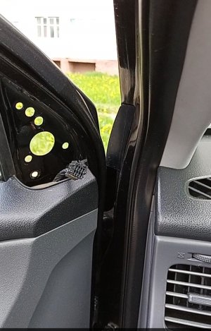 КИА РИО 2. Установка бокового зеркала ДОРЕЙСТАЛИНГ взамен РЕЙСТАЛИНГ,2010г.хэтчбек.