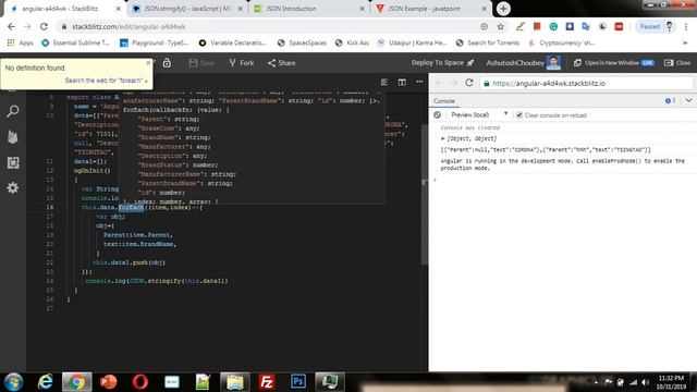 Add remove update key and value in JSON In array and make another required JSON Array in javascript смотреть онлайн