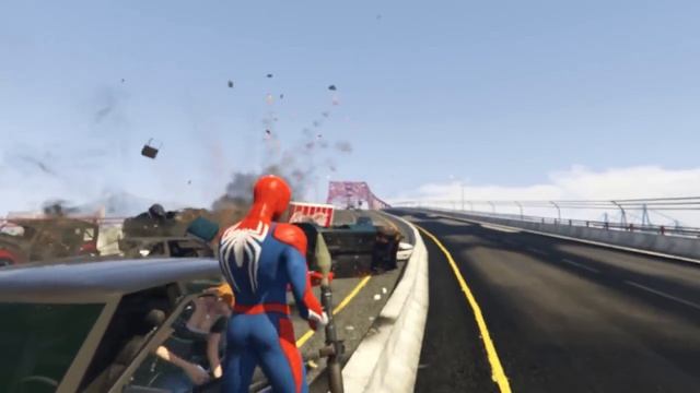 GTA 5 SPIDERMAN Ragdolls 4k Compilation #11 (Funny Moments/Fails/Euphoria Physics) смотреть онлайн