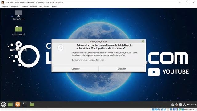 Como instalar o CD Adicionais para Convidados VirtualBox Guest Additions - Linux ?? смотреть онлайн