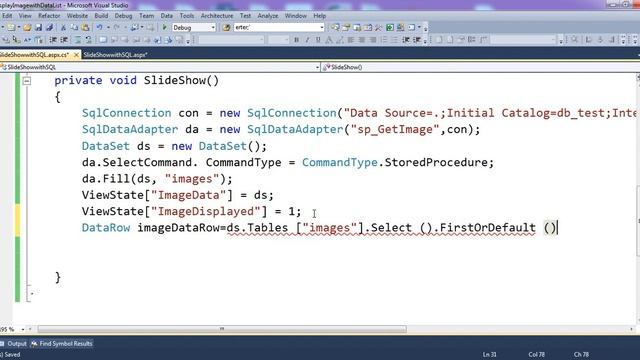 Image SlideShow with SQL Server Database in asp net website using ajax,C# смотреть онлайн
