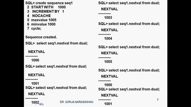 part 2 create sequence minvalue смотреть онлайн