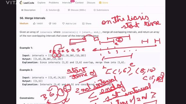 Merge Intervals | LEETCODE 56 | Solution Explanation | Interview Problems смотреть онлайн