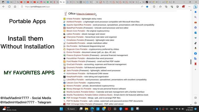 PORTABLE APPs - Install without Installation!!! смотреть онлайн