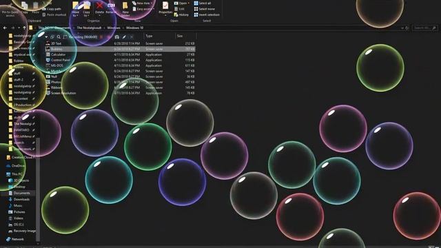 Windows 10 - Bubbles Screensaver смотреть онлайн
