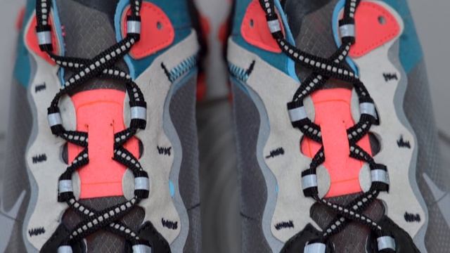 Nike React Element 87 Chill Blue Solar Red Review & On Feet смотреть онлайн