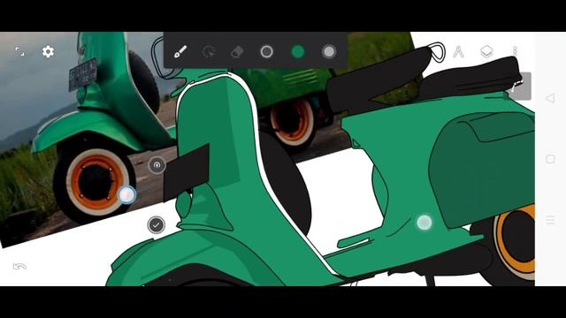 [ SPEED ART ] VECTOR VESPA INFINITE DESIGN смотреть онлайн