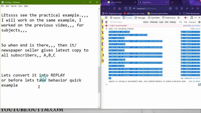 PART 18 - Understand REPLAY SUBJECT versus BEHAVIOR SUBJECT, angular in depth with live easy exampl смотреть онлайн