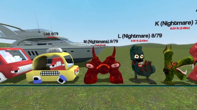 ALPHABET LORE SIZE FROM SMALLEST TO LARGEST! ( Garry`s Mod ) смотреть онлайн
