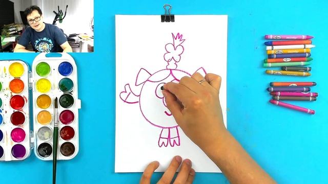Как нарисовать НЮШУ из Смешариков - мультик смотреть онлайн