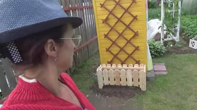 Хроника изготовления Кашпо-заборчика для цветов. Размеры в описании под видео