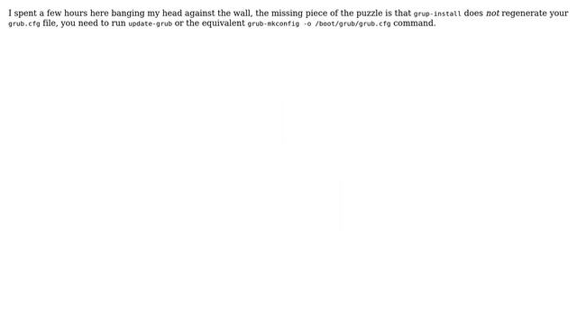 Unix & Linux: How can I manually define the grub prefix variable? (4 Solutions!!) смотреть онлайн