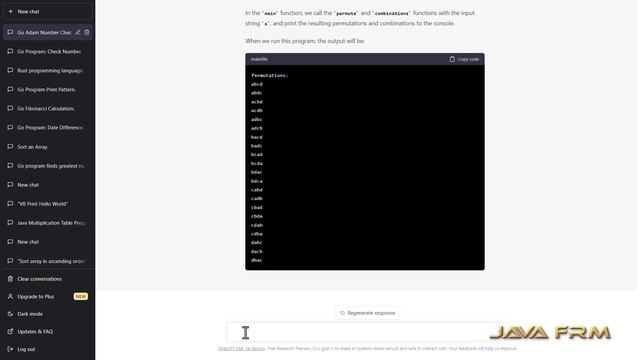 How to find permutation and combination of string in Golang 1.20 смотреть онлайн