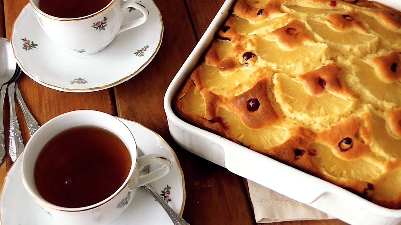 Воздушный Пирог с Ананасами!///Air Cake With Pineapples!