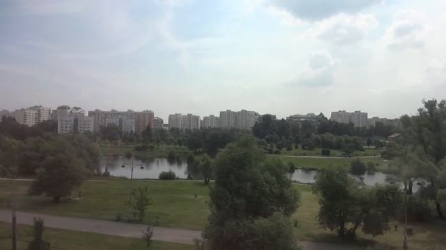 Панорама Южного Бутово из окна легкого метро 1 смотреть онлайн