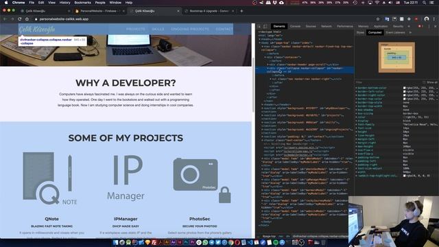 Personal Website with React - Navbar Height, Interactive Resume Link and Optimisation смотреть онлайн