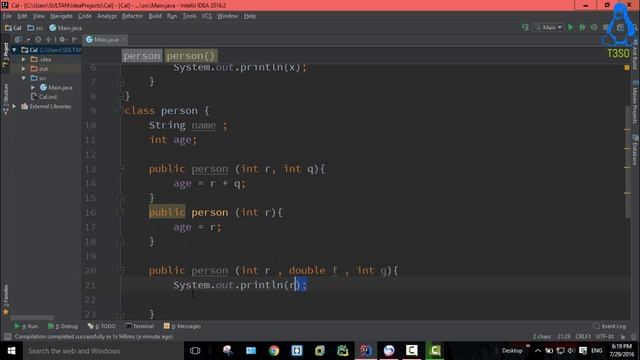 Java Object Oriented Programming 34 - Overloaded Constructor in Java смотреть онлайн