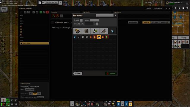 Factorio - Factory Planner - Matrix Solver