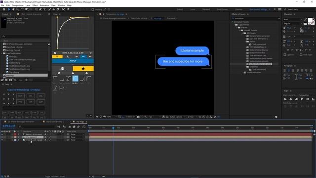 Text Message Animation With 3D iPhone Tutorial In After Effects смотреть онлайн
