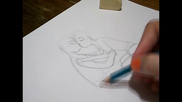 Рисуем влюбленную пару :) смотреть онлайн