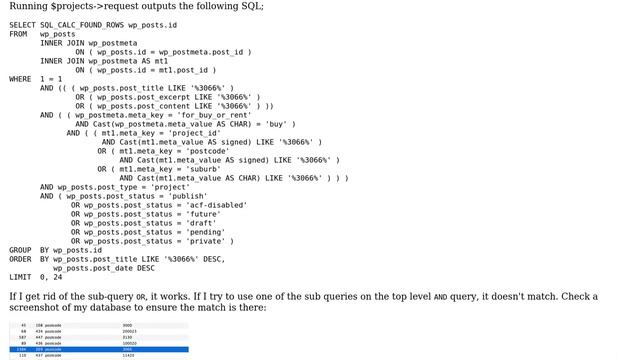 Wordpress: WP Meta Query - mixed AND / OR query doesn't work смотреть онлайн