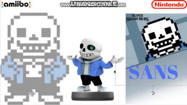 Amiibo Sans from Undertale for Super Smash Bros Switch! [FANMADE] смотреть онлайн