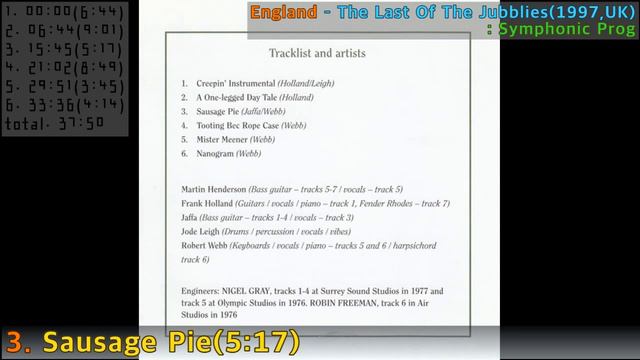 [Prog F.A]#181. England - The Last Of The Jubblies(1997,UK)