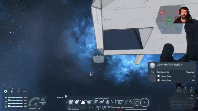 Space Engineers Livestream - Creative going to build a small carrier - join and have fun смотреть онлайн