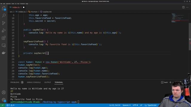 TypeScript Access Modifiers смотреть онлайн