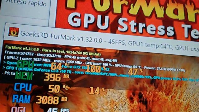 Zotac GTX 750 Ti 2GB GDDR5 128 bits testeo en Furmark смотреть онлайн