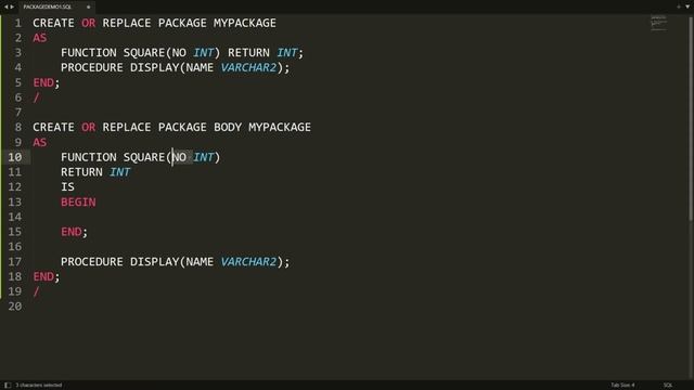 PLSQL Package with procedure and function - Practical Demo (Oracle) смотреть онлайн