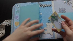 Альбом для мальчика до года.Мишки Тедди.Album for a boy.mp4