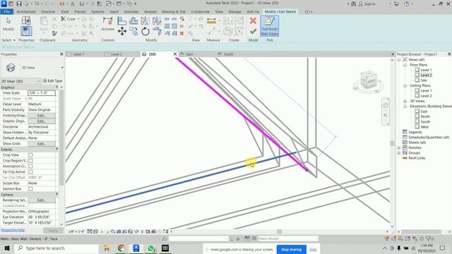 How to create Roof by Footprint | Roof by Extrusion | Dormer Opening | Edit Footprint in Revit 2023 смотреть онлайн