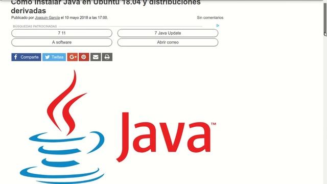 Ultima versión de Java para Ubuntu 18.04 y distribuciones derivadas смотреть онлайн