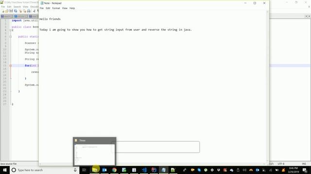 Reverse String in java | Take String input from user смотреть онлайн