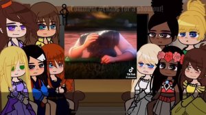 Disney Women React to Tangled:Rapunzel||ミChaos ミ