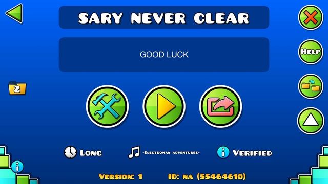 SARY NEVER CLEAR VERIFIED! (Extreme Demon) by KugelBlitZ and more смотреть онлайн