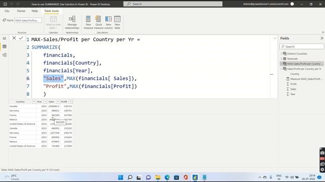summarize dax | How to use summarize in DAX | Power bi Dax Tutorial смотреть онлайн