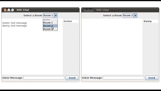 Java RMI Chat Application смотреть онлайн