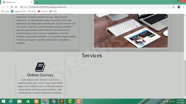 Responsive Services Section Using bootstrap4 Hindi #07 | How to create Services Section matechvisio смотреть онлайн