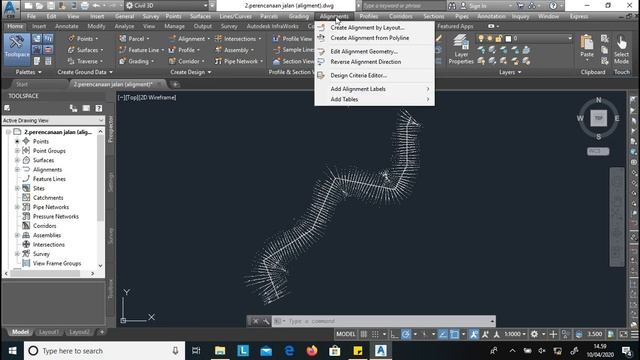 AUTODESK CIVIL 3D : 04 CARA MEMBUAT ALIGNMENT (POLYLINE) смотреть онлайн