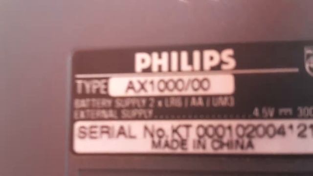 Lettore cd portatile Philips modello ax1000/00 смотреть онлайн
