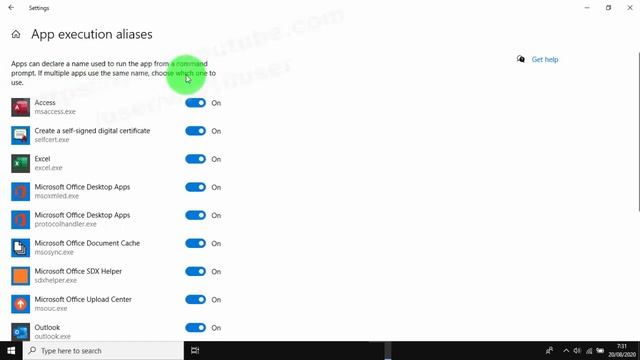 Windows 10 Home : How to enable or disable excel execution aliases смотреть онлайн