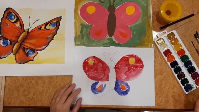 «Бабочка» рисование для детей 5-6 лет смотреть онлайн