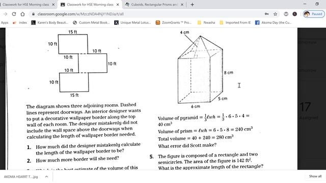 Perimeter, Area, Surface Area and Volume of Composite Figures TASC practice questions смотреть онлайн