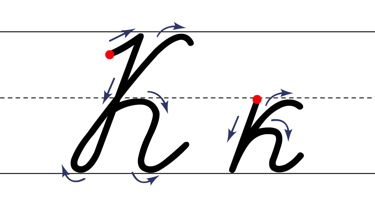 Как пишется буква К. Пишем букву К правильно и красиво. Русская буква К. Исправляем почерк. Пропись